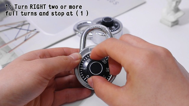 HZSY Combination Padlock 24 Pack, Fixed Dial Combination